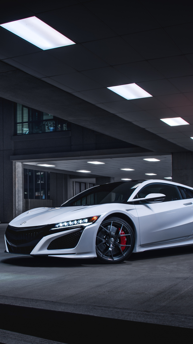 Обои акура, авто, спорткар, белые, суперкар в разрешении 750x1334
