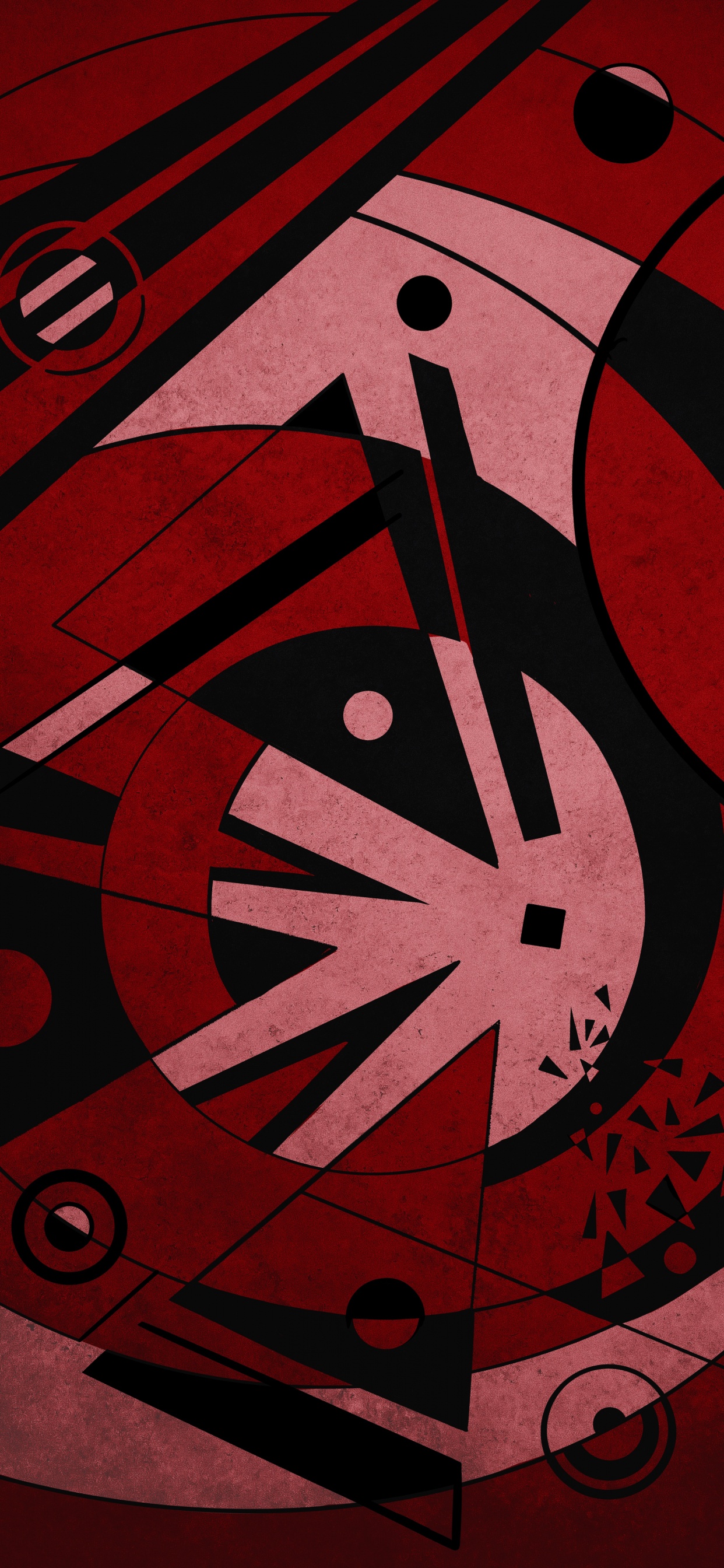 Обои постер, визуальное искусство, графический дизайн, дизайн, треугольник в разрешении 1242x2688