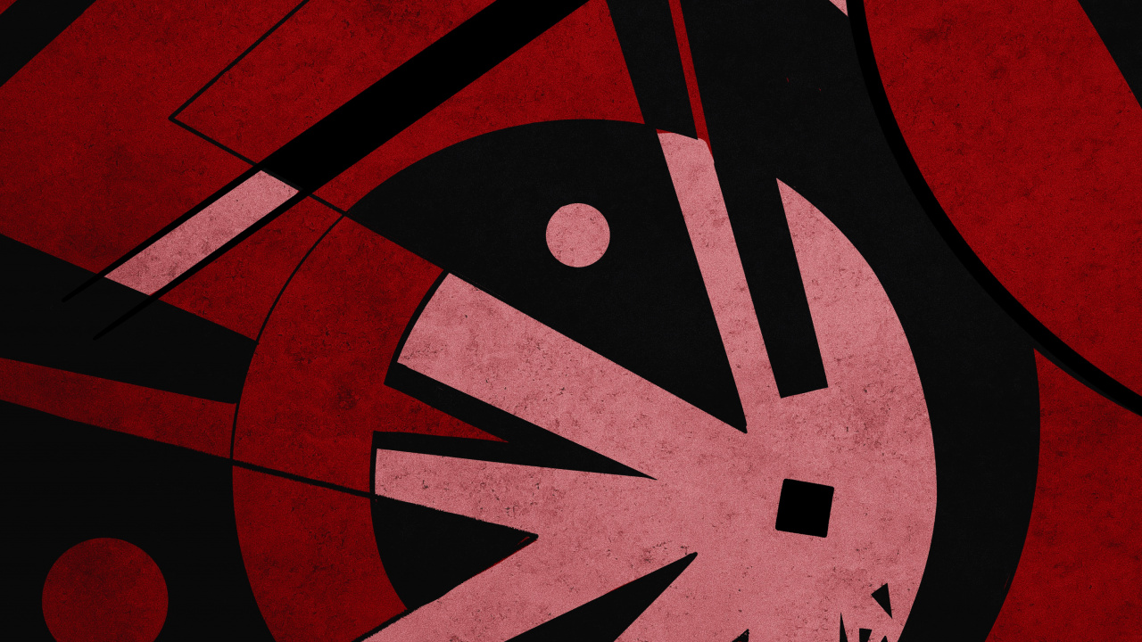 Обои постер, визуальное искусство, графический дизайн, дизайн, треугольник в разрешении 1280x720