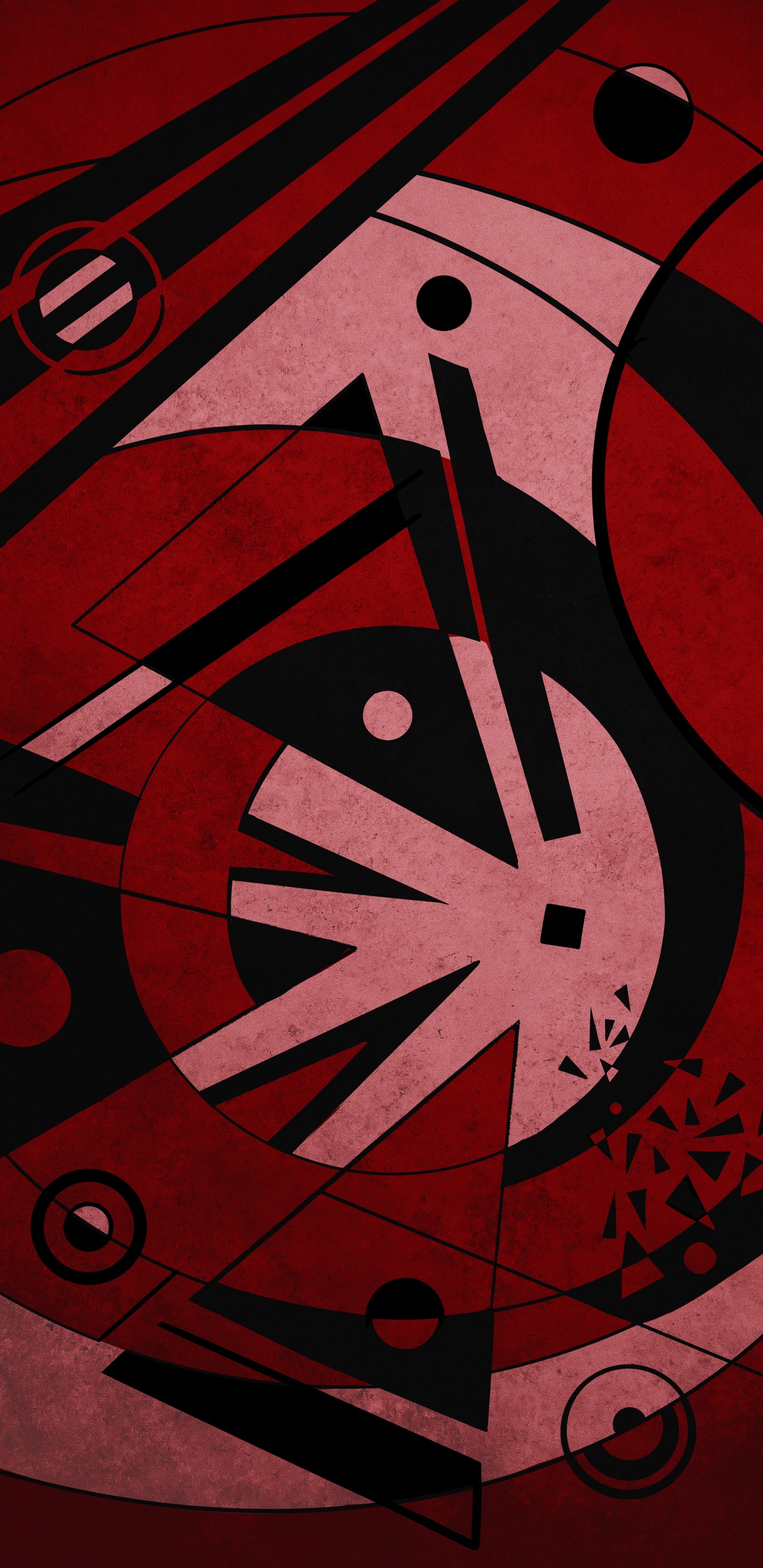 Обои постер, визуальное искусство, графический дизайн, дизайн, треугольник в разрешении 1440x2960