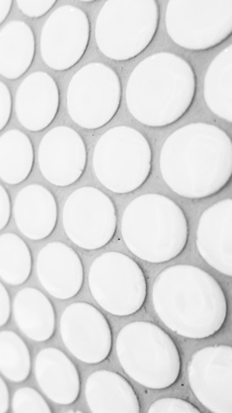 Обои белые, узор, линия, круг, монохромный в разрешении 750x1334