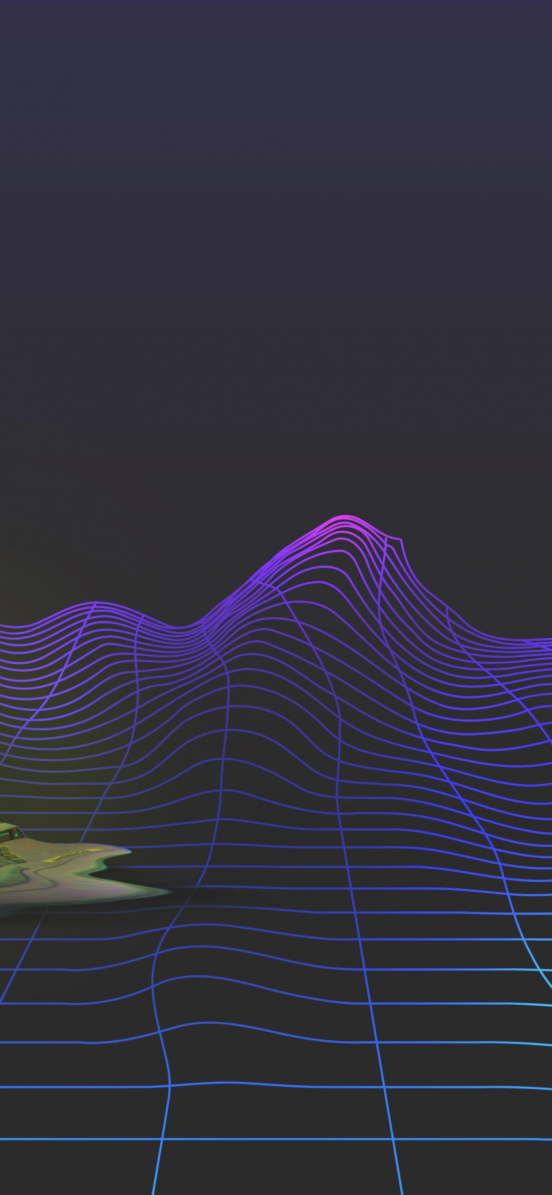 Обои macbook, эстетика, пурпур, Фиолетовый, склон в разрешении 1125x2436