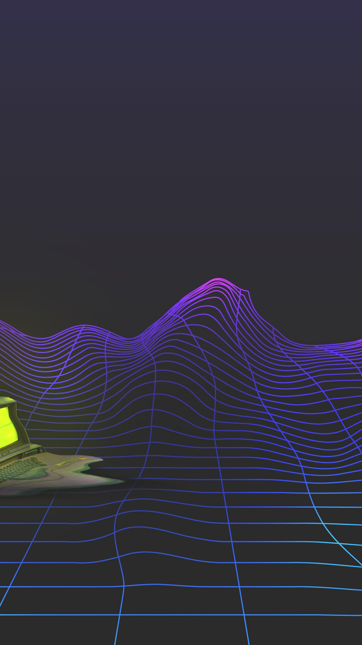 Обои macbook, эстетика, пурпур, Фиолетовый, склон в разрешении 1440x2560