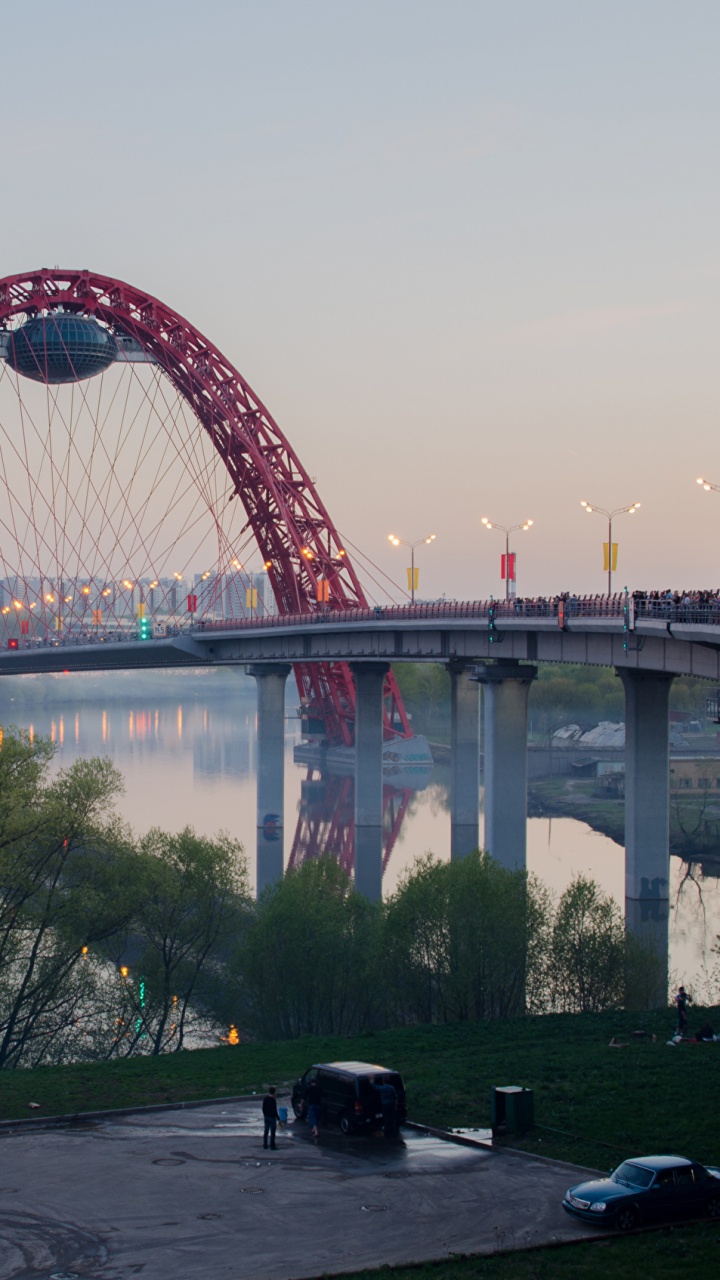 Обои Мост Zhivopisny, мост, реки, арочный мостик, ориентир в разрешении 720x1280