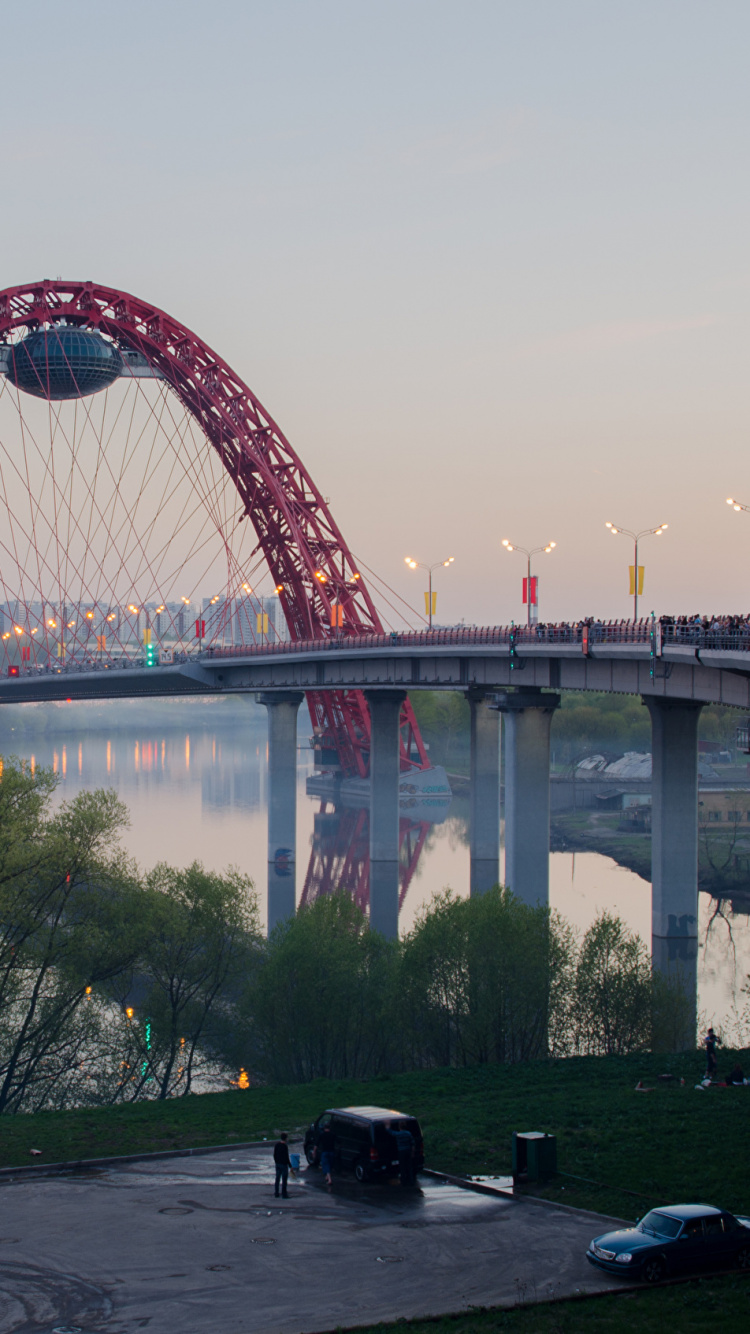 Обои Мост Zhivopisny, мост, реки, арочный мостик, ориентир в разрешении 750x1334