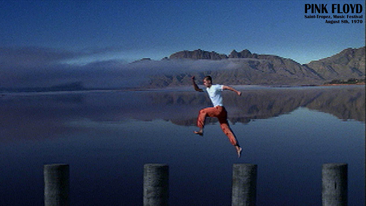 Обои Pink Floyd, арт, озеро, гора, небо в разрешении 1280x720