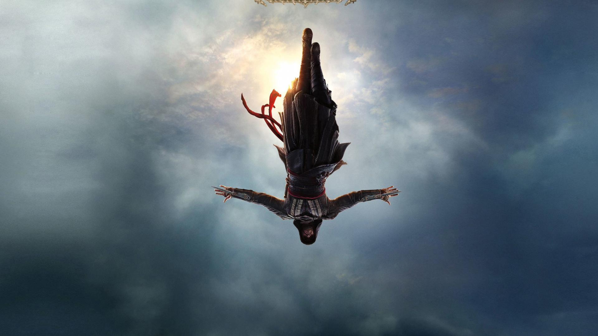 Обои атмосфера, облако, экстремальный вид спорта, assassins creed, парашютный спорт в разрешении 1920x1080