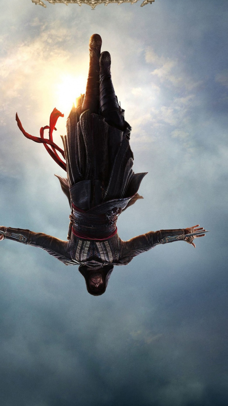 Обои атмосфера, облако, экстремальный вид спорта, assassins creed, парашютный спорт в разрешении 750x1334