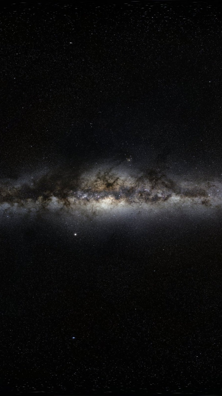 Обои Млечный Путь, звезда, Галактика, темнота, астрономический объект в разрешении 750x1334