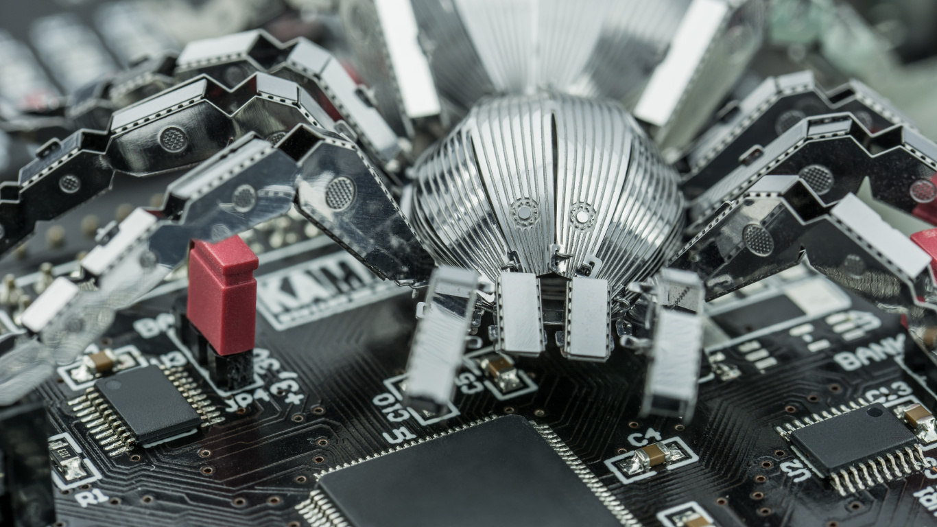 Обои кибервойна, Вирус-вымогатель, вредоносная программа, электроника, материнская плата в разрешении 1366x768