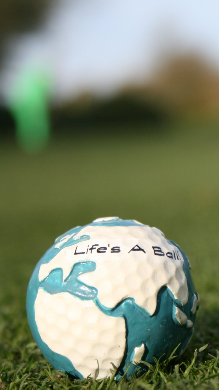 Обои мячик для гольфа, гольф, мяч, гольф-клуб, футбольный мяч в разрешении 750x1334
