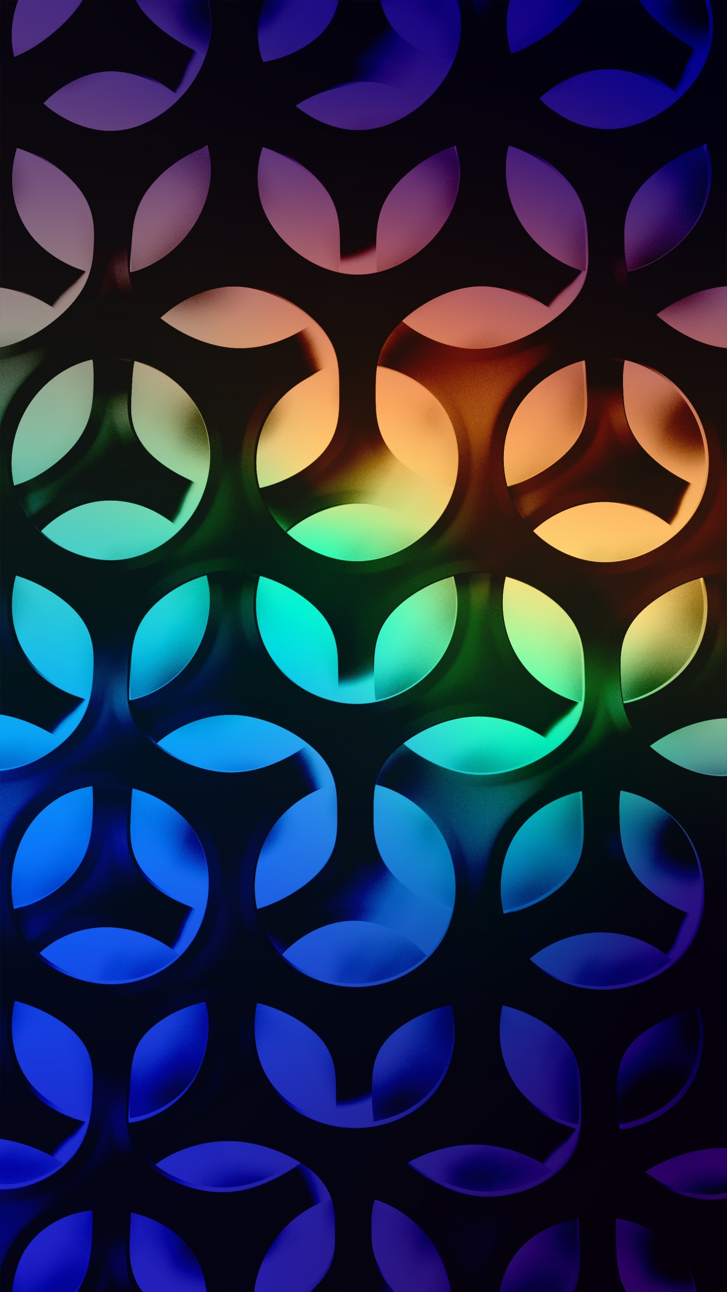 Обои узор, преуспевающий, предшествование, лазурный, арт в разрешении 1440x2560