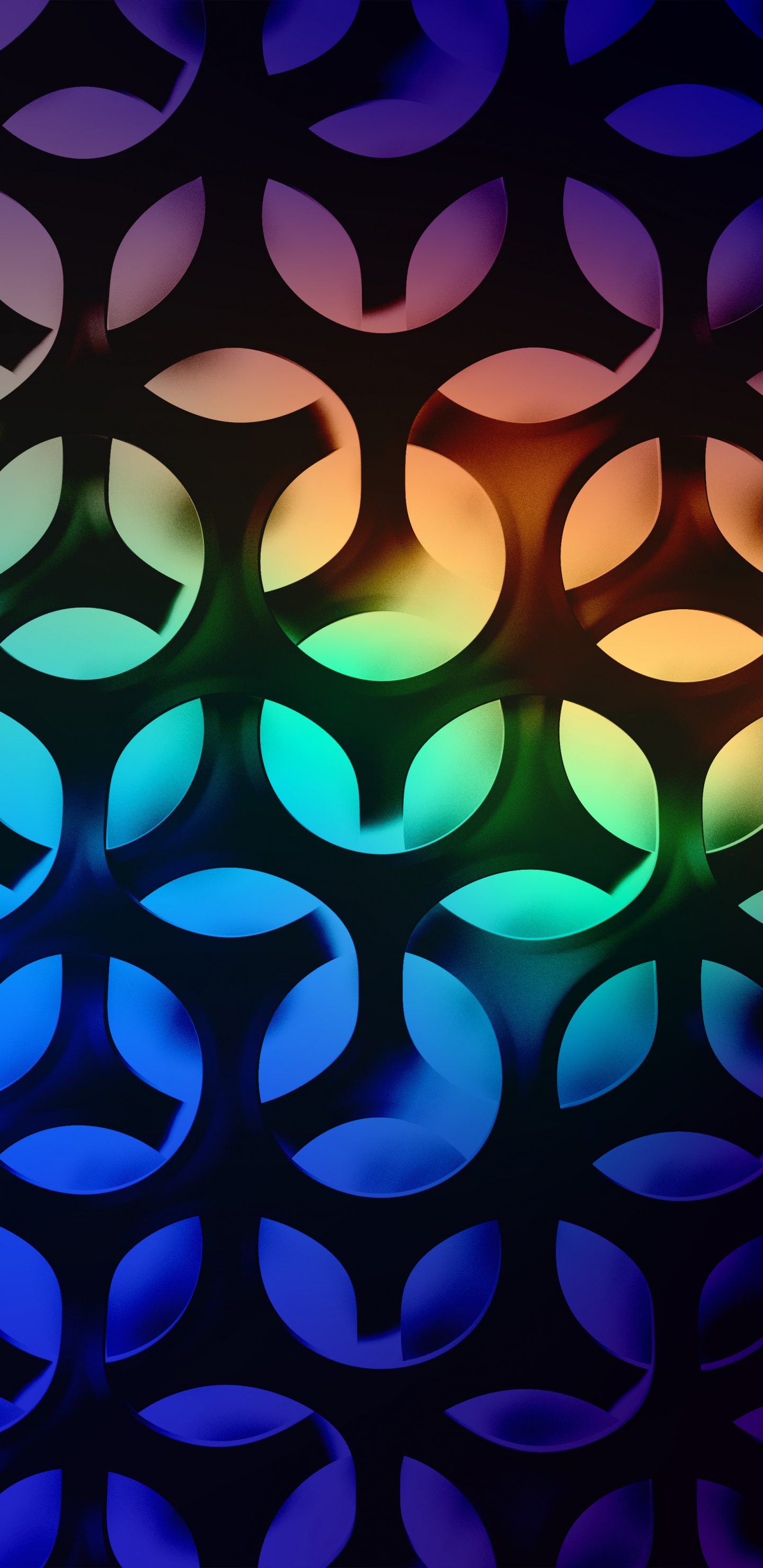 Обои узор, преуспевающий, предшествование, лазурный, арт в разрешении 1440x2960