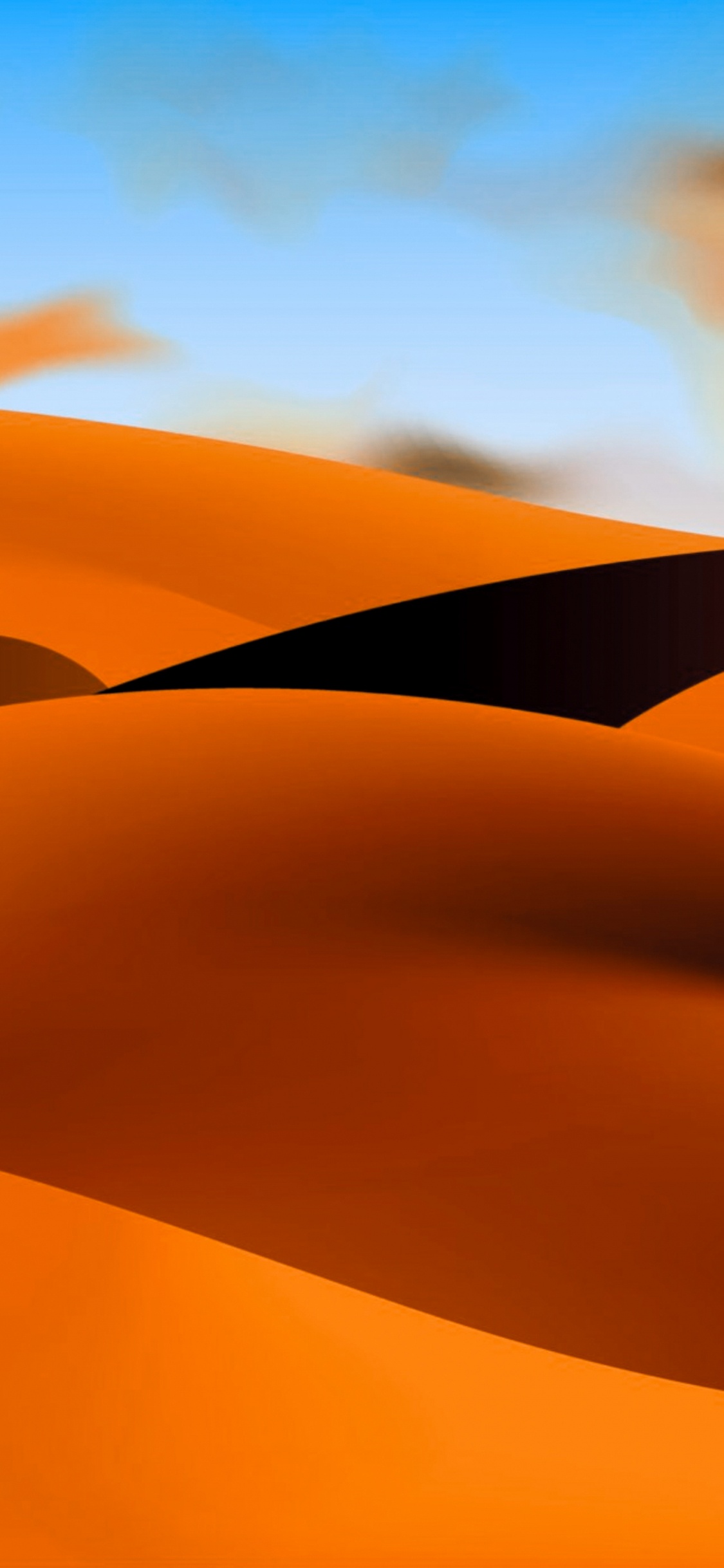 Обои эрг, поющий песок, атмосфера, экорегион, природа в разрешении 1125x2436