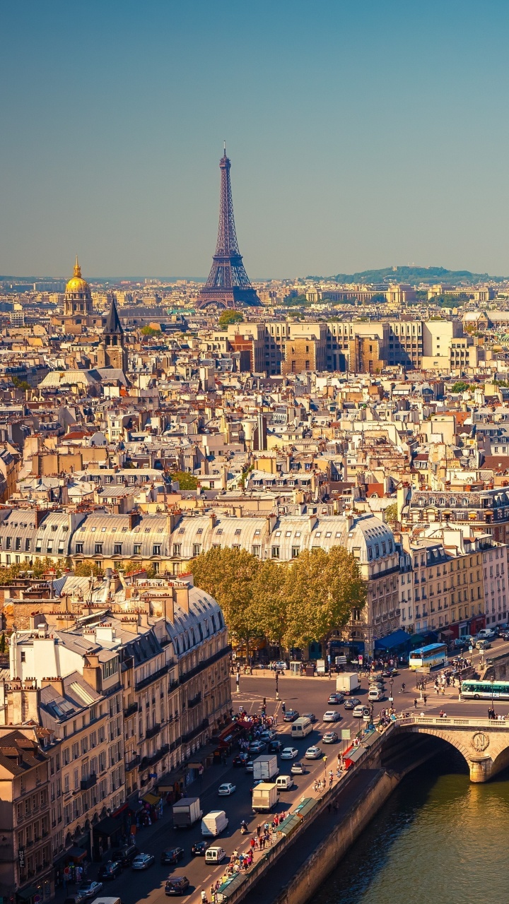 Обои Париж, туризм, город, городской пейзаж, городской район в разрешении 720x1280