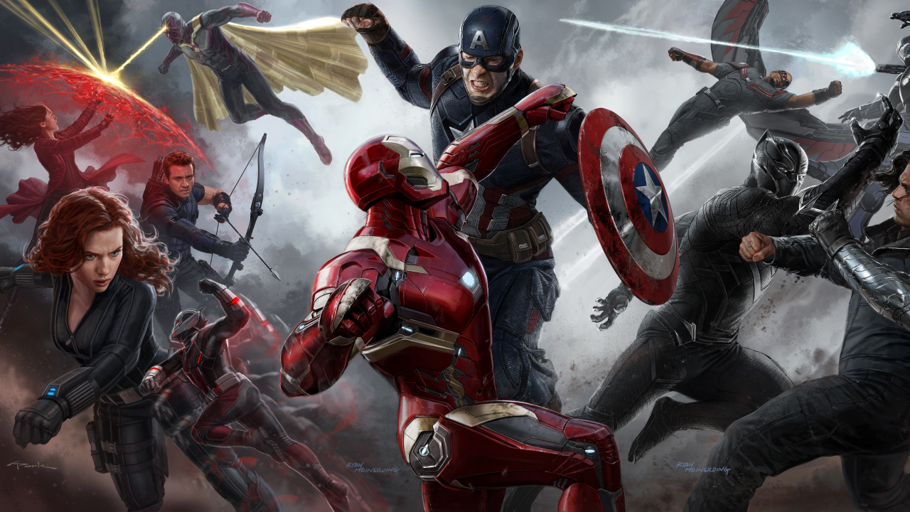 Обои Капитан Америка Гражданская Война, Капитан Америка, супергерой, компьютерная игра, Студия Marvel в разрешении 1280x720