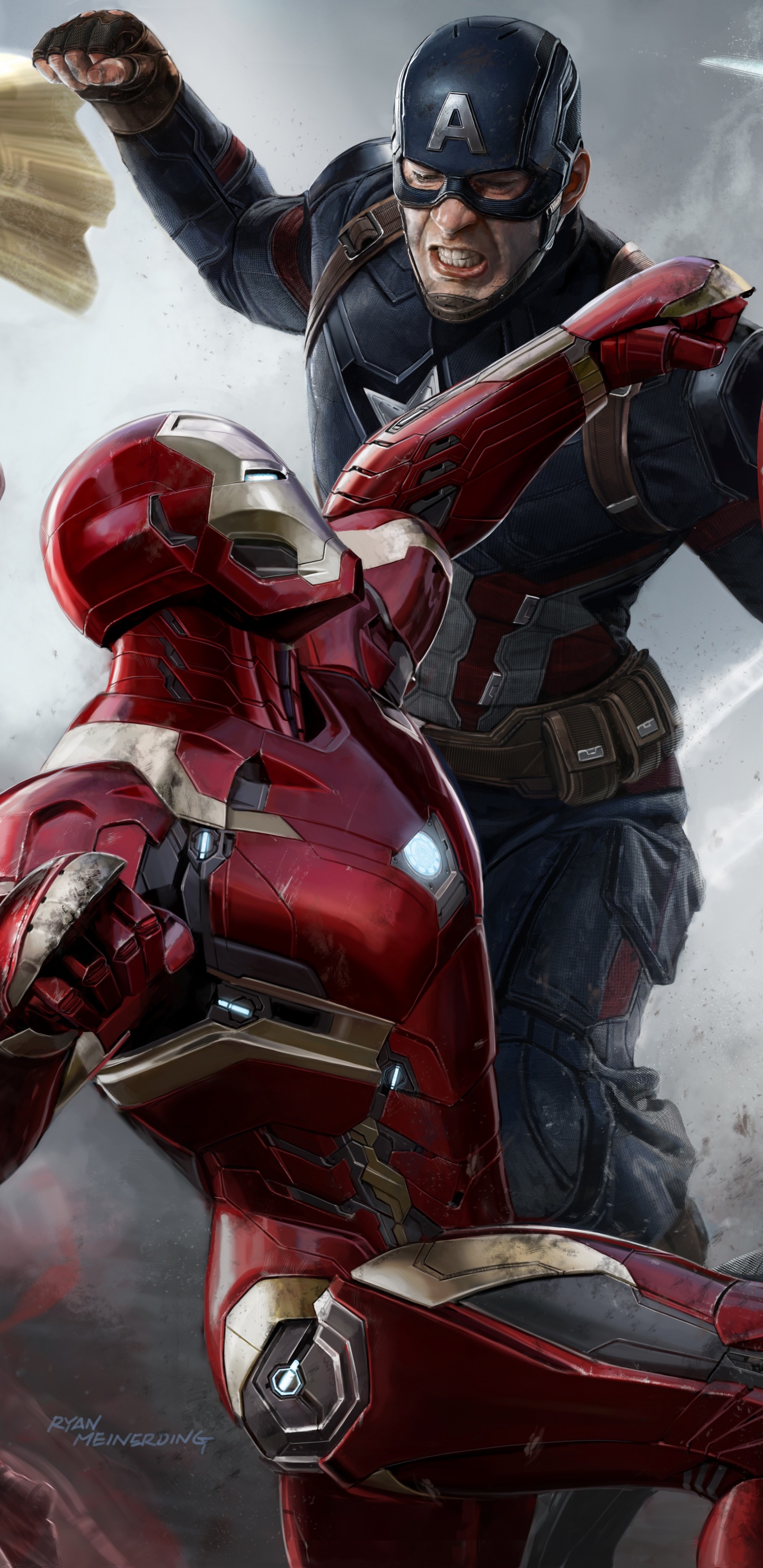 Обои Капитан Америка Гражданская Война, Капитан Америка, супергерой, компьютерная игра, Студия Marvel в разрешении 1440x2960