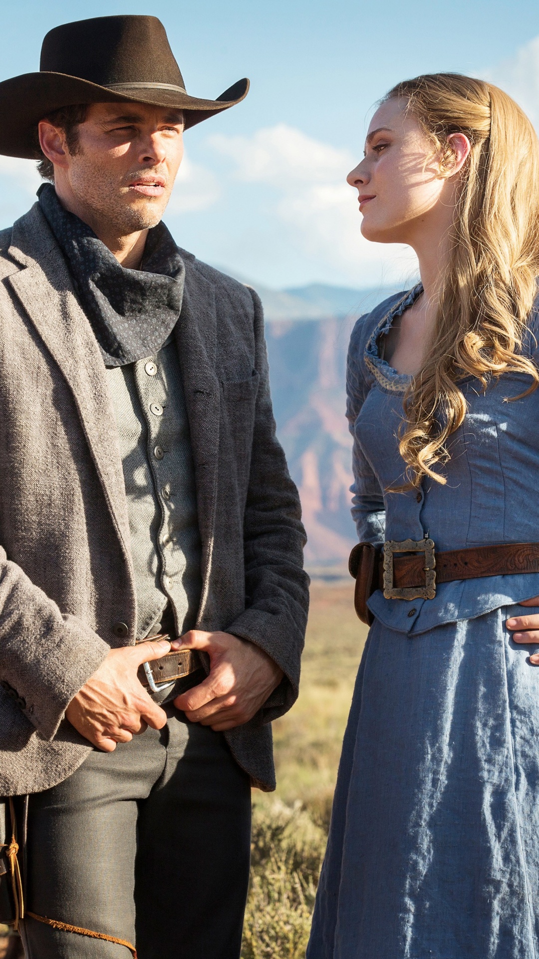 Обои Джонатан Нолан, Лиза Радость, телеканал HBO, Начало - Сезон 2, верхняя одежда в разрешении 1080x1920