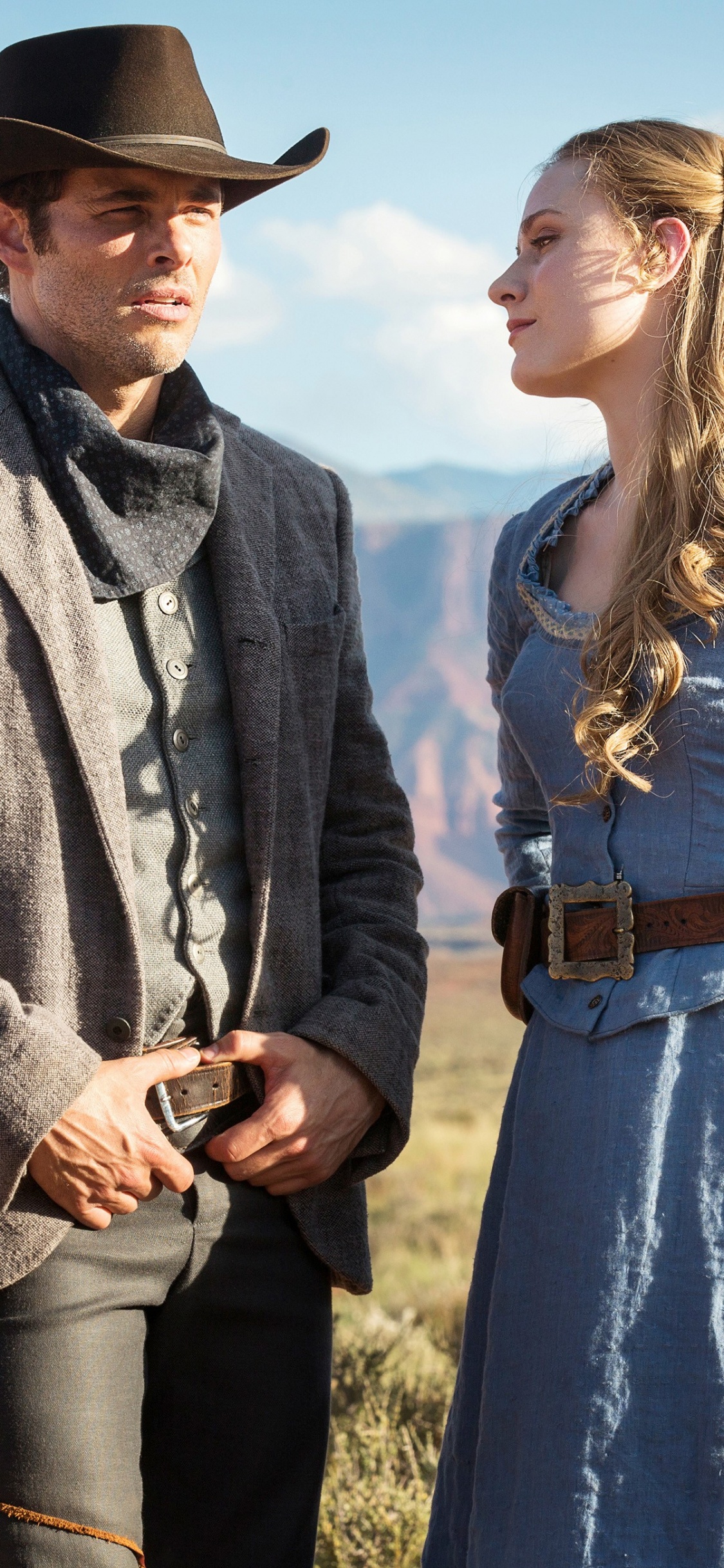 Обои Джонатан Нолан, Лиза Радость, телеканал HBO, Начало - Сезон 2, верхняя одежда в разрешении 1125x2436