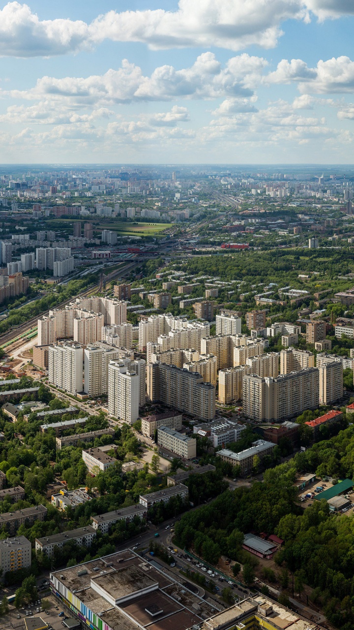 Обои Москва, городской район, город, городской пейзаж, метрополия в разрешении 720x1280