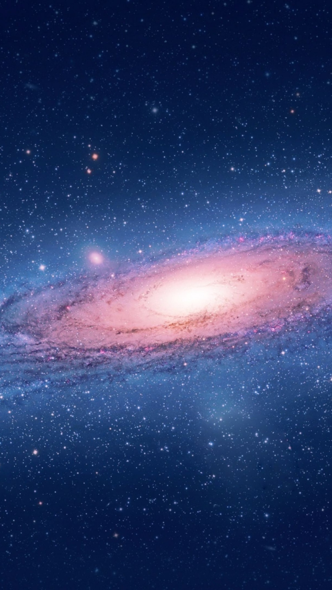 Обои Галактика, спиральная Галактика, атмосфера, космическое пространство, астрономический объект в разрешении 1080x1920