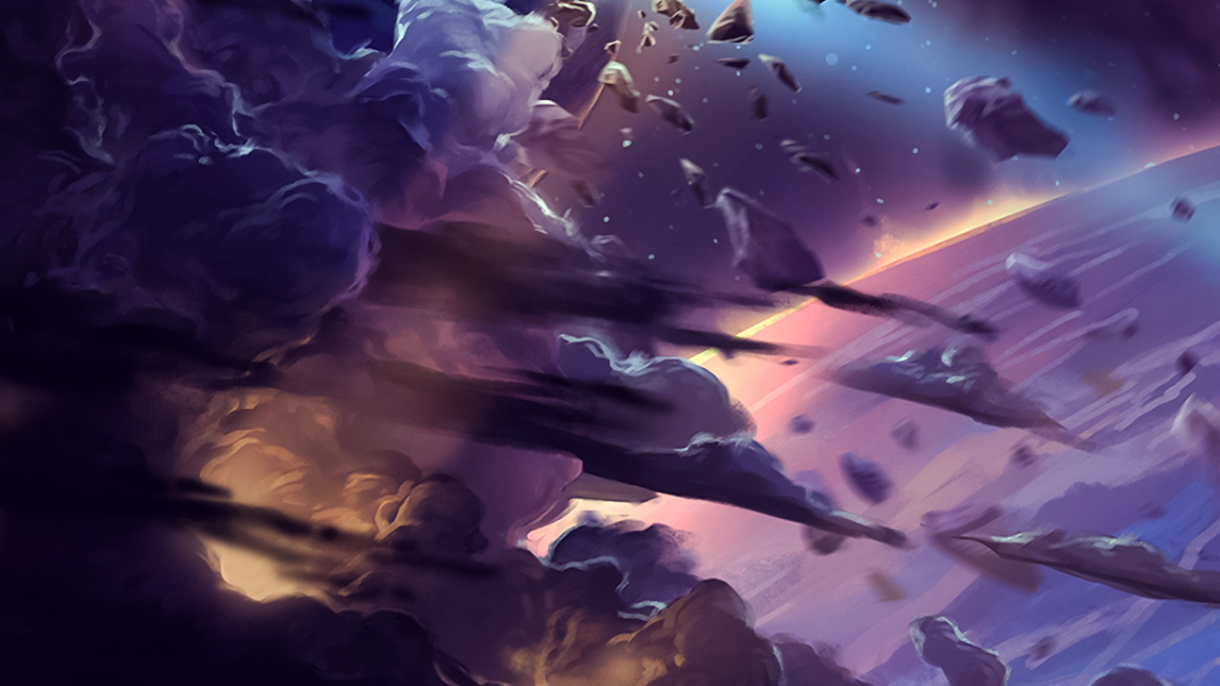 Обои добро, мир, облако, атмосфера, пурпур в разрешении 1366x768