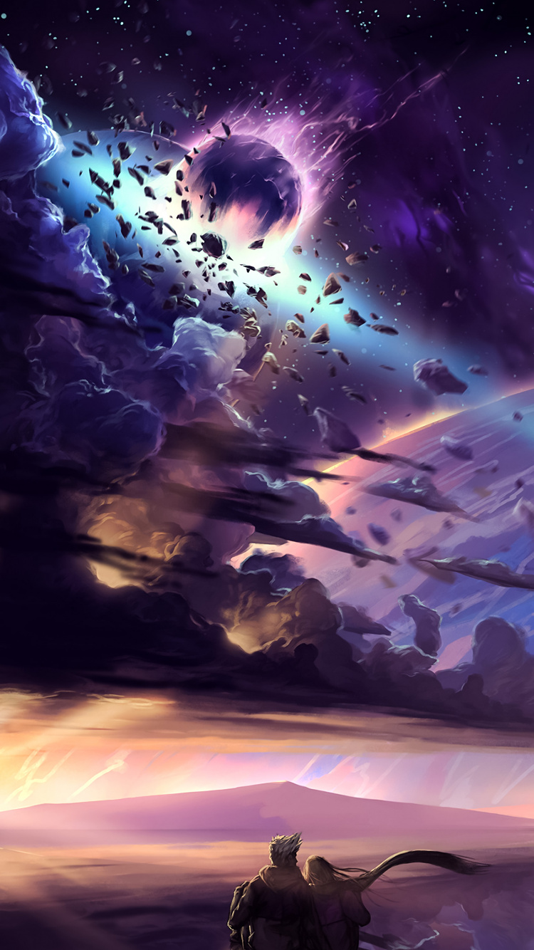 Обои добро, мир, облако, атмосфера, пурпур в разрешении 750x1334