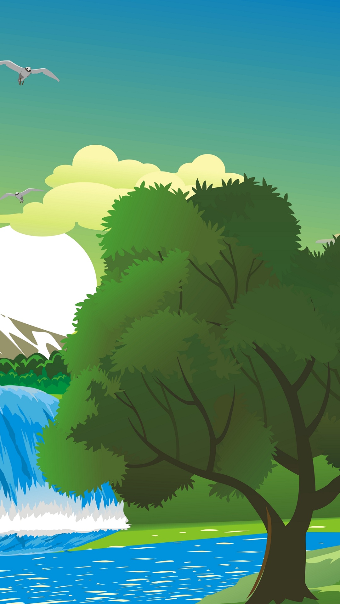 Обои иллюстрация, иллюстратор, растение, экорегион, мир в разрешении 1080x1920