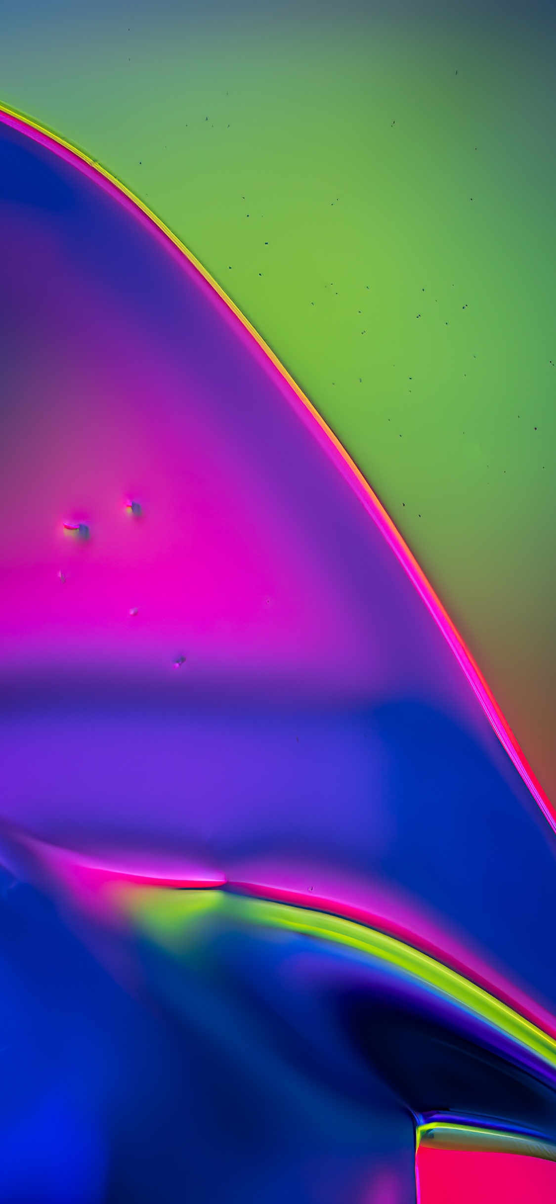 Обои треугольник, графический дизайн, красочность, жидкий, пурпур в разрешении 1125x2436