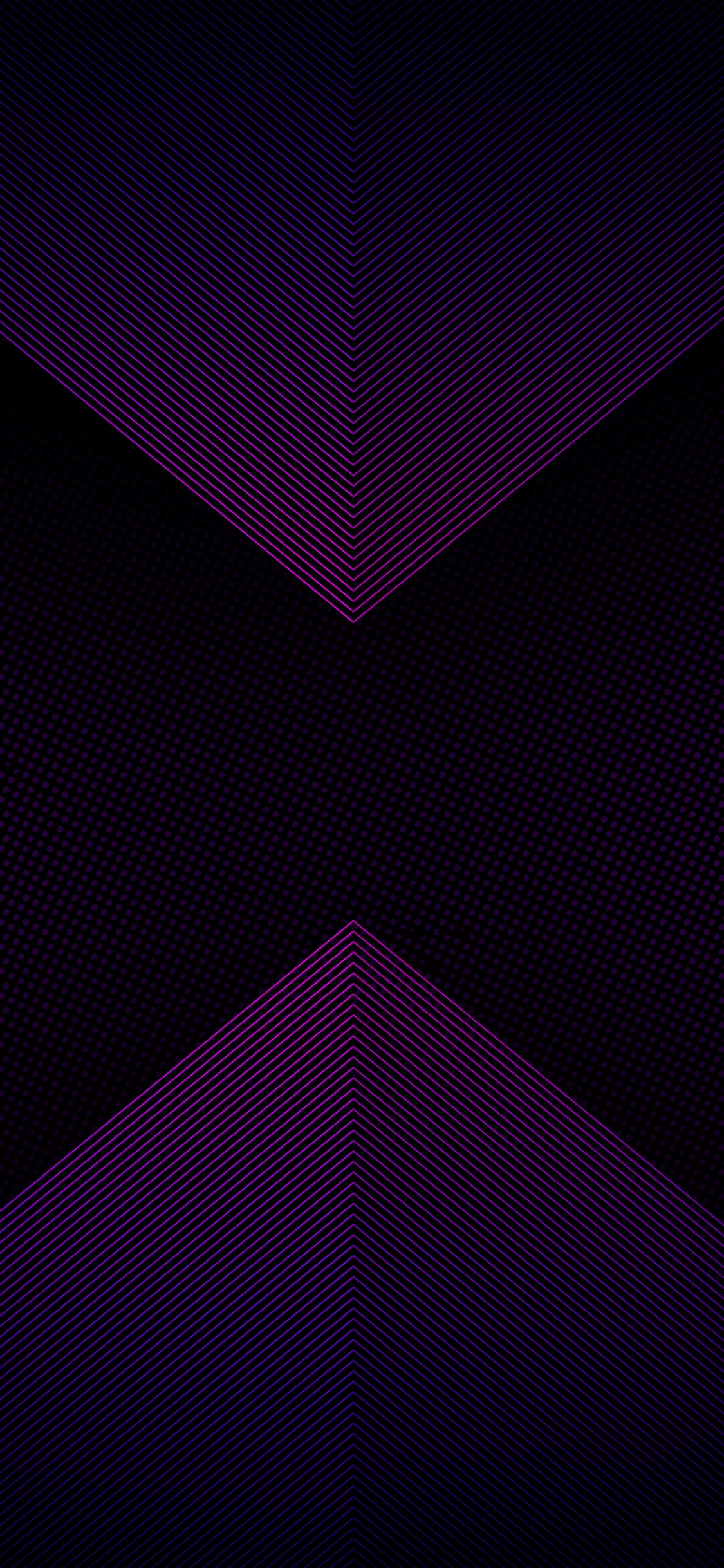 Обои свет, пурпур, Фиолетовый, красочность, узор в разрешении 1125x2436