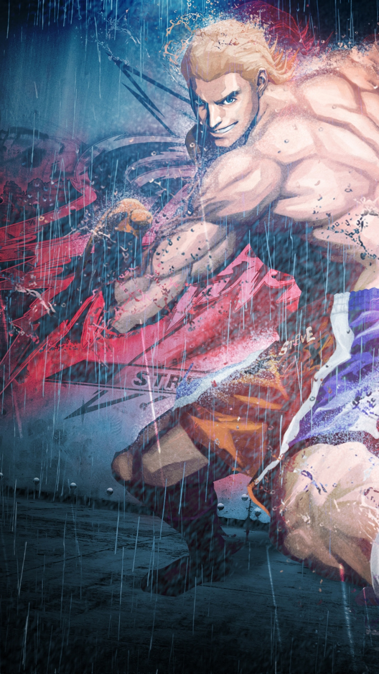 Обои иллюстрация, плоть, кадзуя Мисима, Рю, спецэффекты в разрешении 750x1334