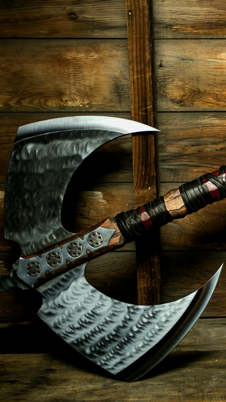 Обои топор, боевой топор, Топор Дане, томагавк, музыкальный инструмент в разрешении 750x1334