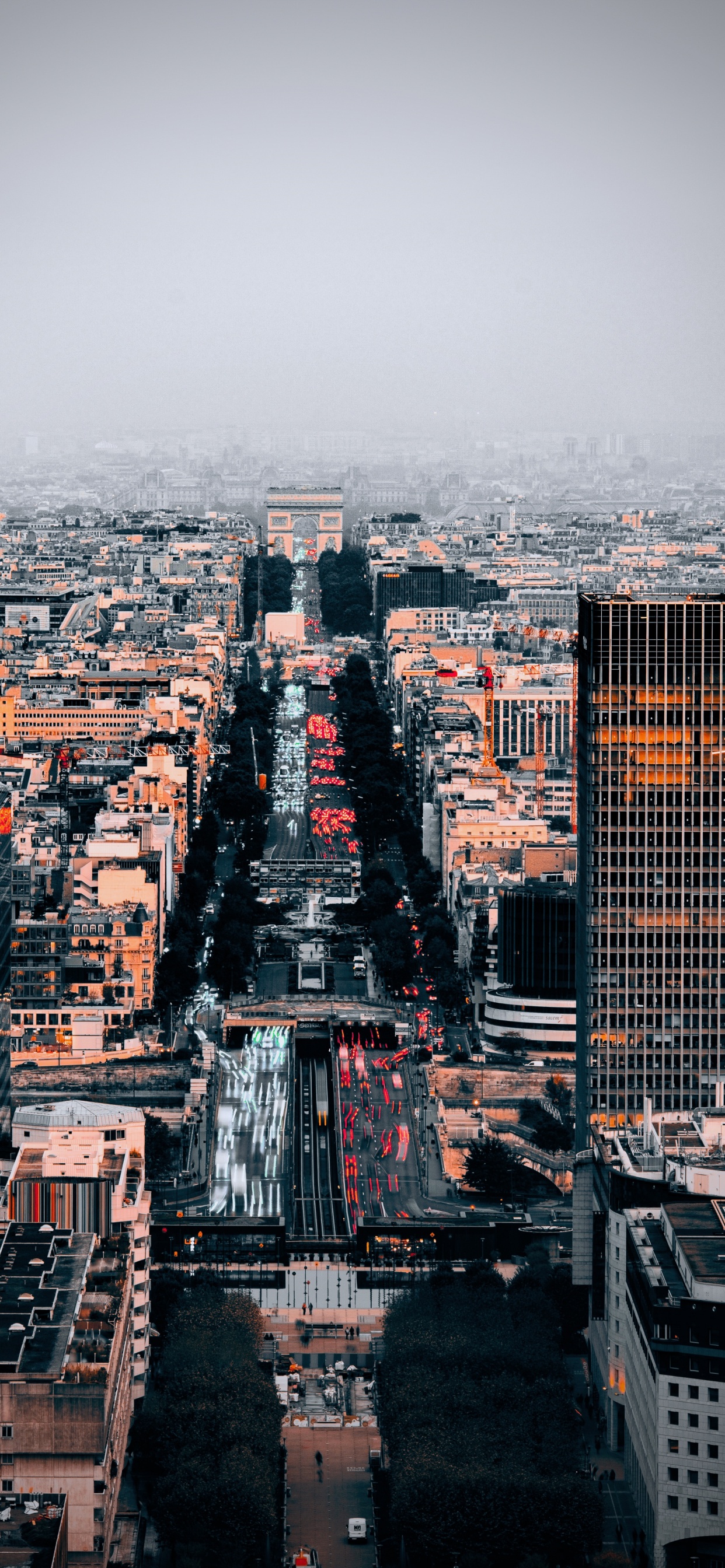 Обои небоскреб, населенный пункт, Большой Арки Дефанс, метрополия, городской район в разрешении 1242x2688