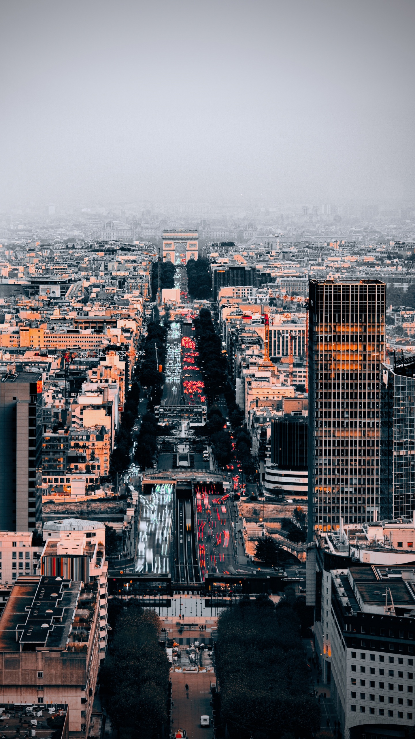 Обои небоскреб, населенный пункт, Большой Арки Дефанс, метрополия, городской район в разрешении 1440x2560