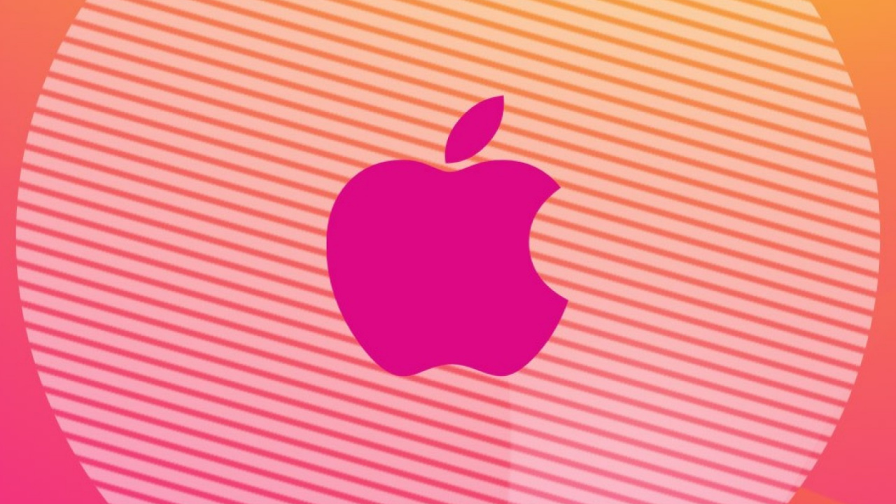 Обои apple, розовый, красный цвет, Апельсин, иллюстрация в разрешении 1280x720