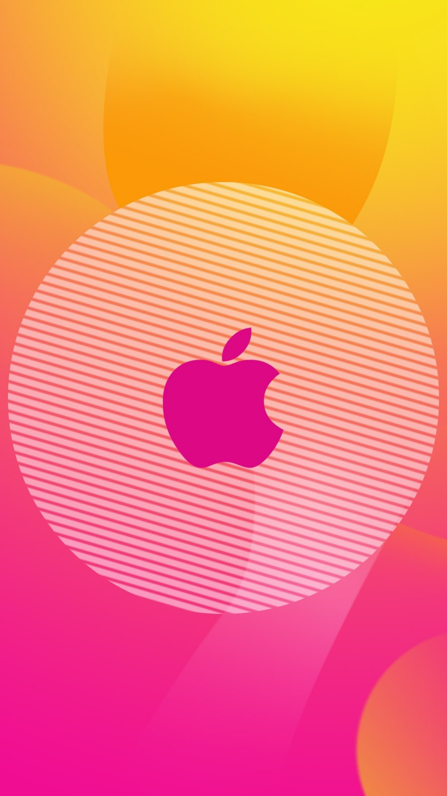 Обои apple, розовый, красный цвет, Апельсин, иллюстрация в разрешении 1440x2560