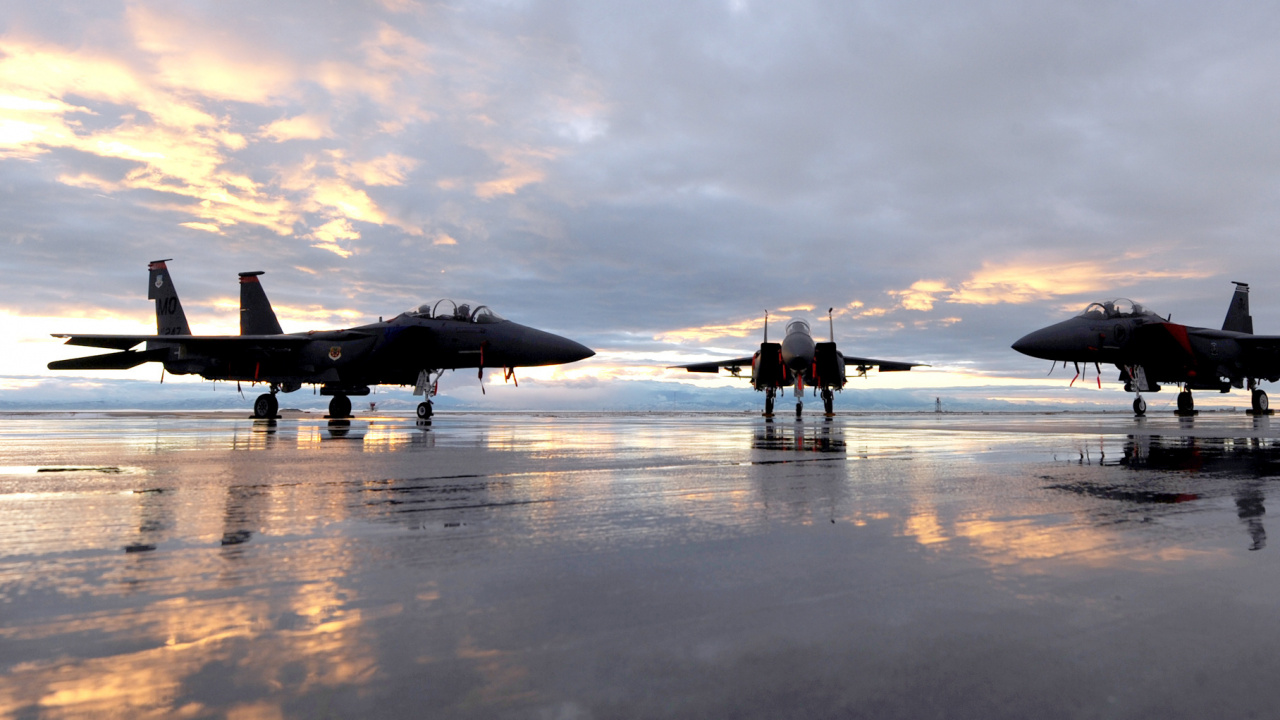 Обои самолеты, самолет, воздушные силы, истребительная авиация, военный самолет в разрешении 1280x720