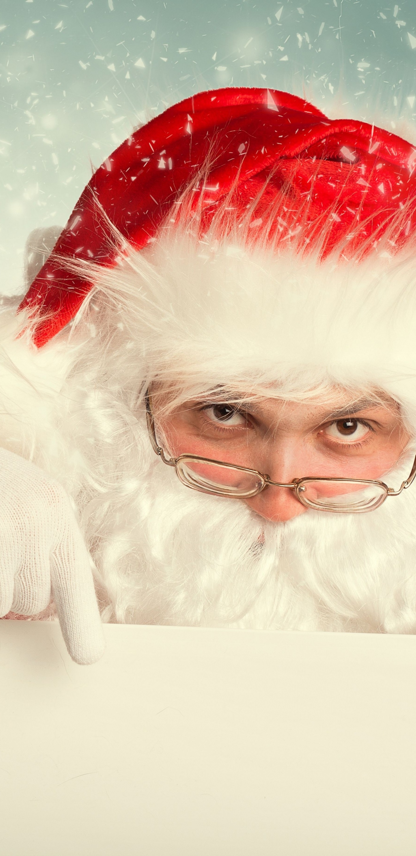 Обои Санта-Клаус, Рождественский день, Рождество, праздник, иллюстрация в разрешении 1440x2960