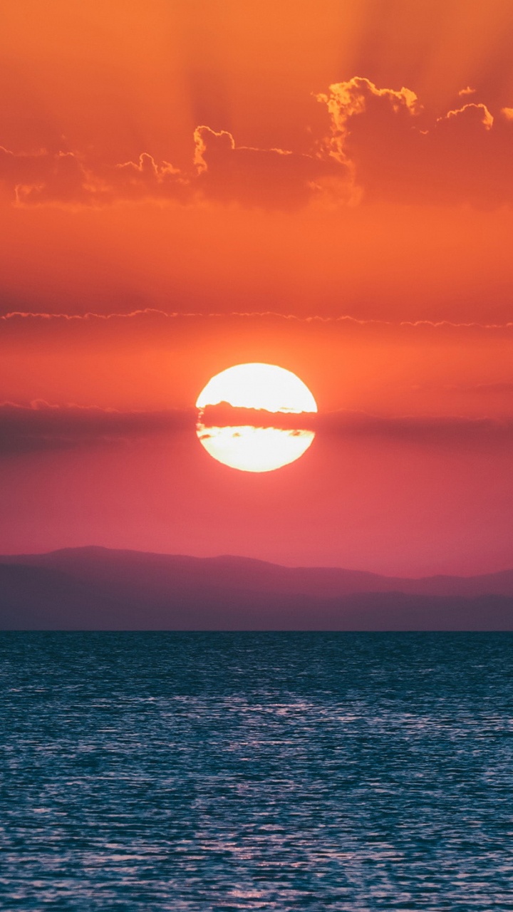 Обои горизонт, soundcloud, вода, облако, атмосфера в разрешении 720x1280