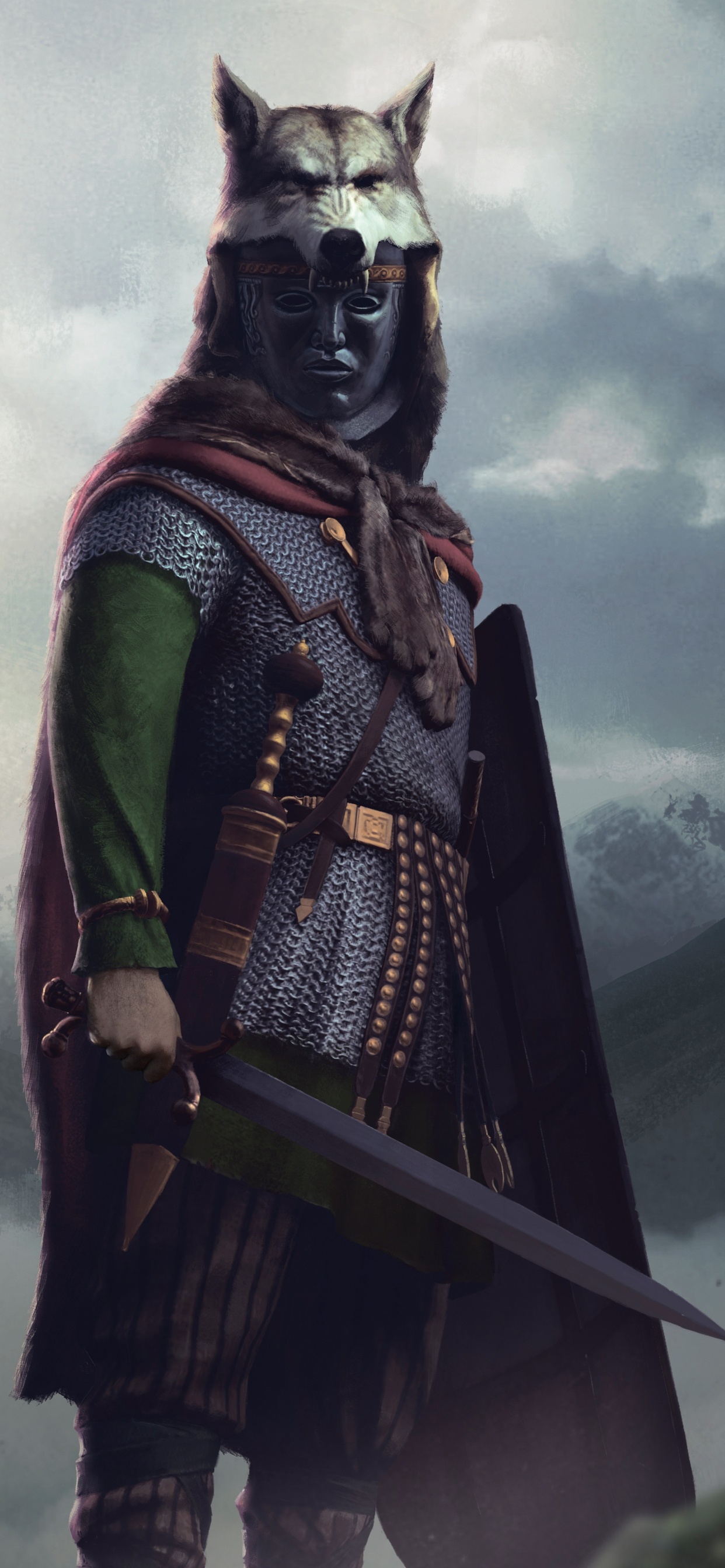 Обои Rome Total War, гора, gears of war, видеоигра, Total War Warhammer в разрешении 1242x2688