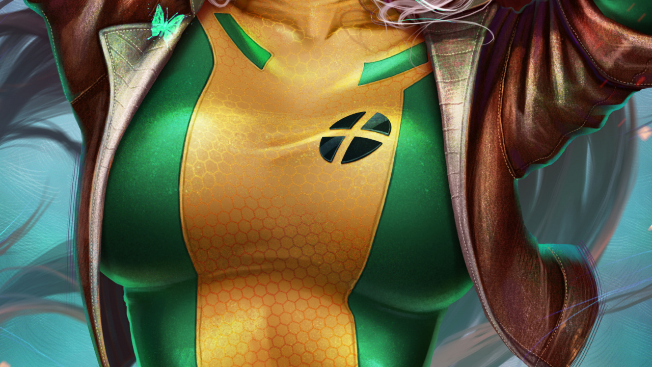 Обои каштановые волосы, прическа, зеленый, рукав, прохлада в разрешении 1280x720