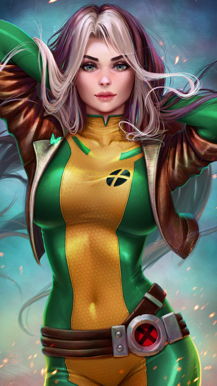 Обои каштановые волосы, прическа, зеленый, рукав, прохлада в разрешении 750x1334