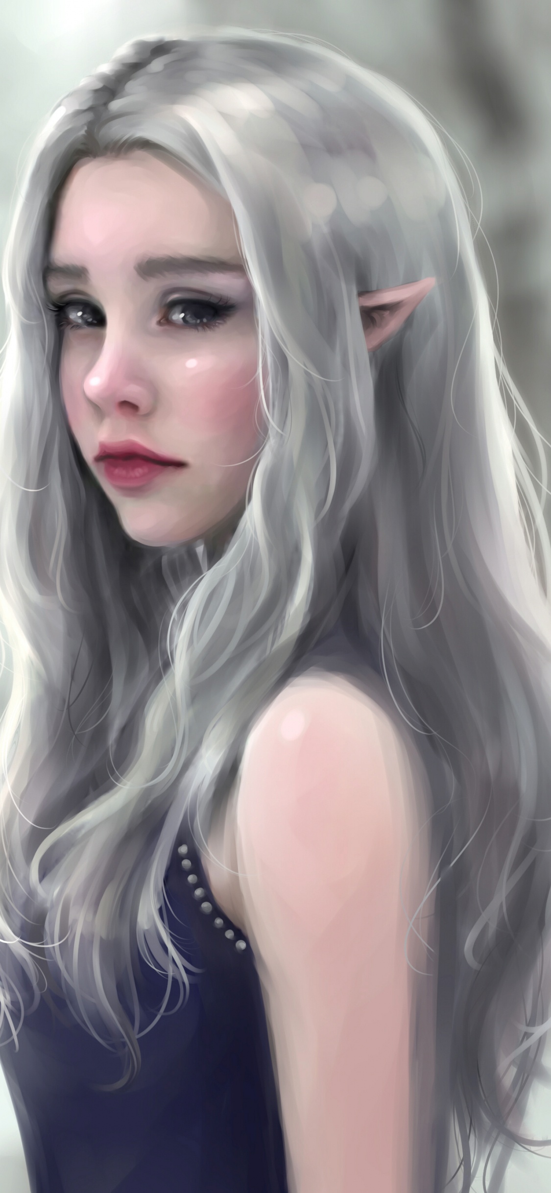 Обои кожа, Аватар, прическа, волосы, губа в разрешении 1125x2436