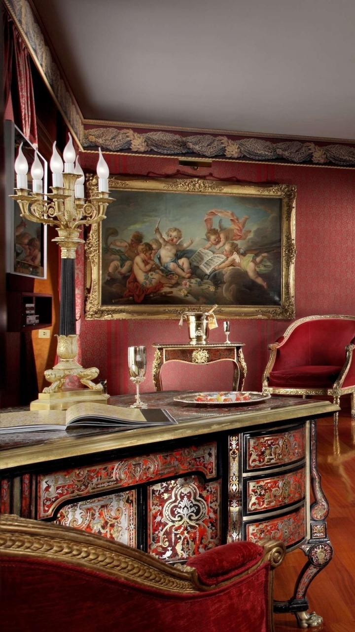 Обои гостиная комната, спальня, стена, Классика, родина в разрешении 720x1280