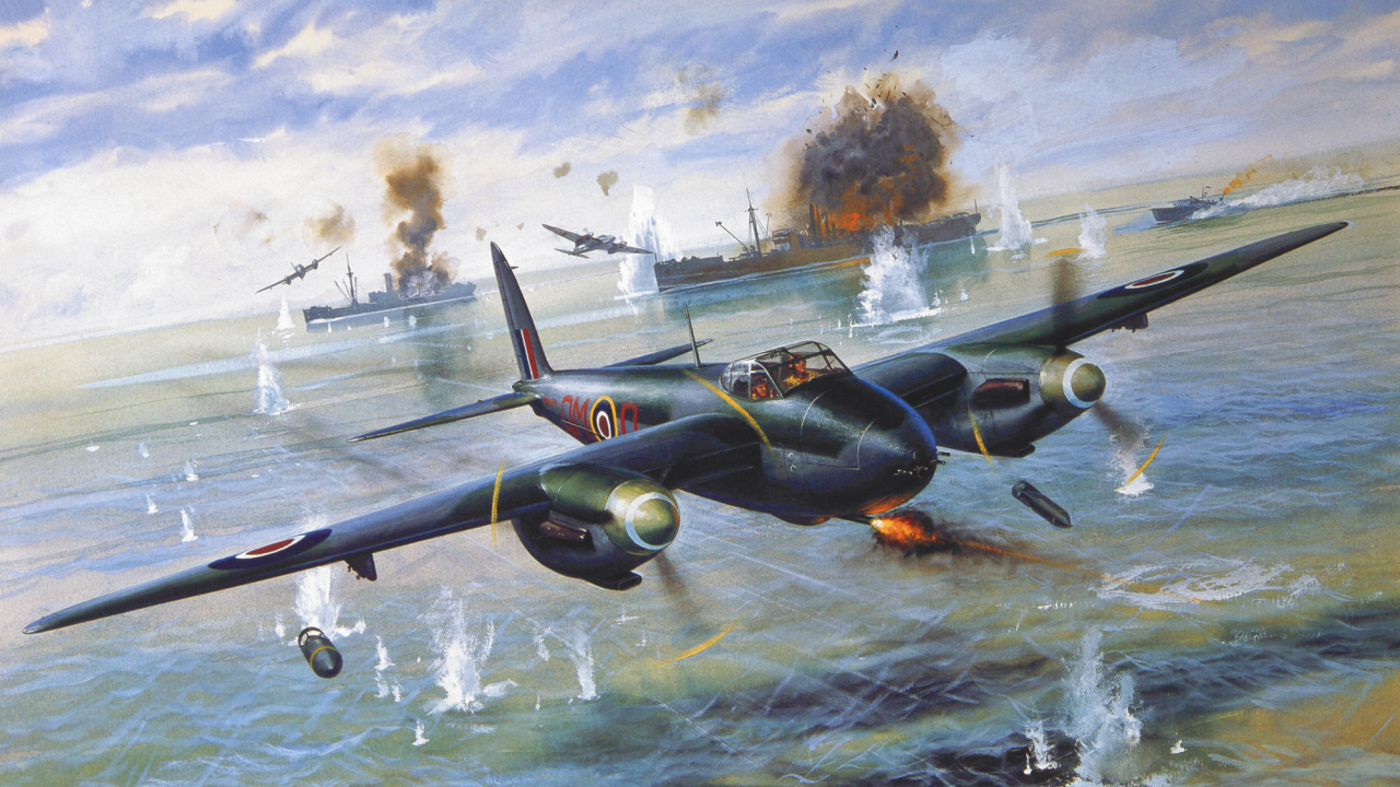 Обои де хевилленд москито, де Хэвилленд, самолеты, самолет, авиация в разрешении 1280x720