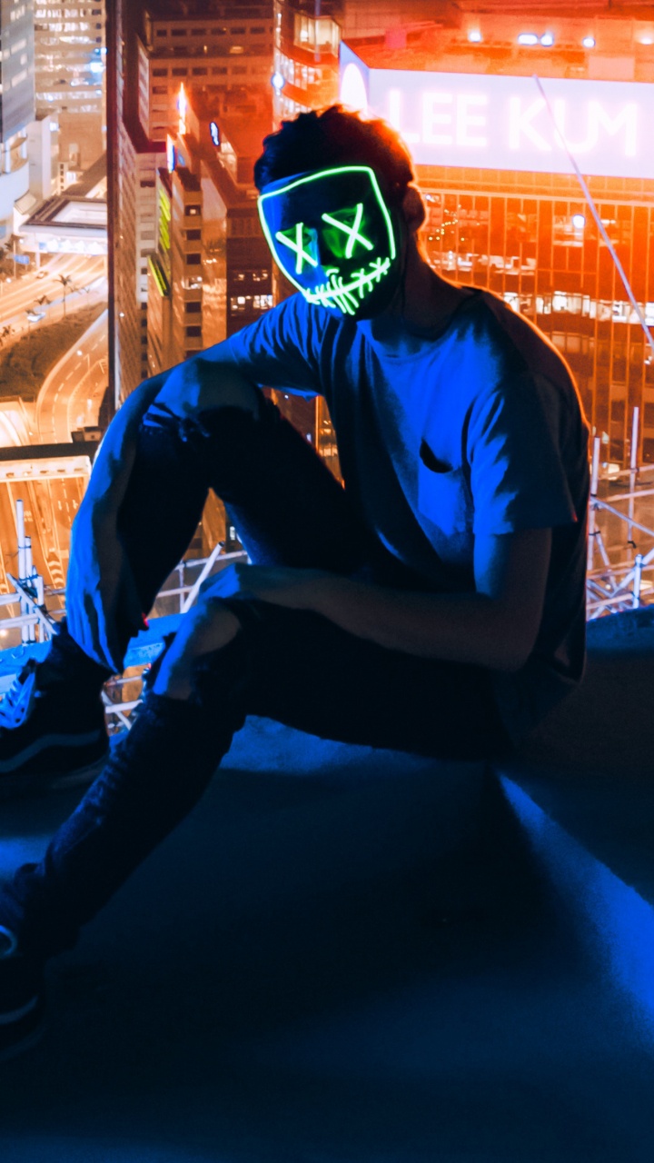 Обои здание, суперзлодей, супергерой, попарт, вымышленный персонаж в разрешении 720x1280