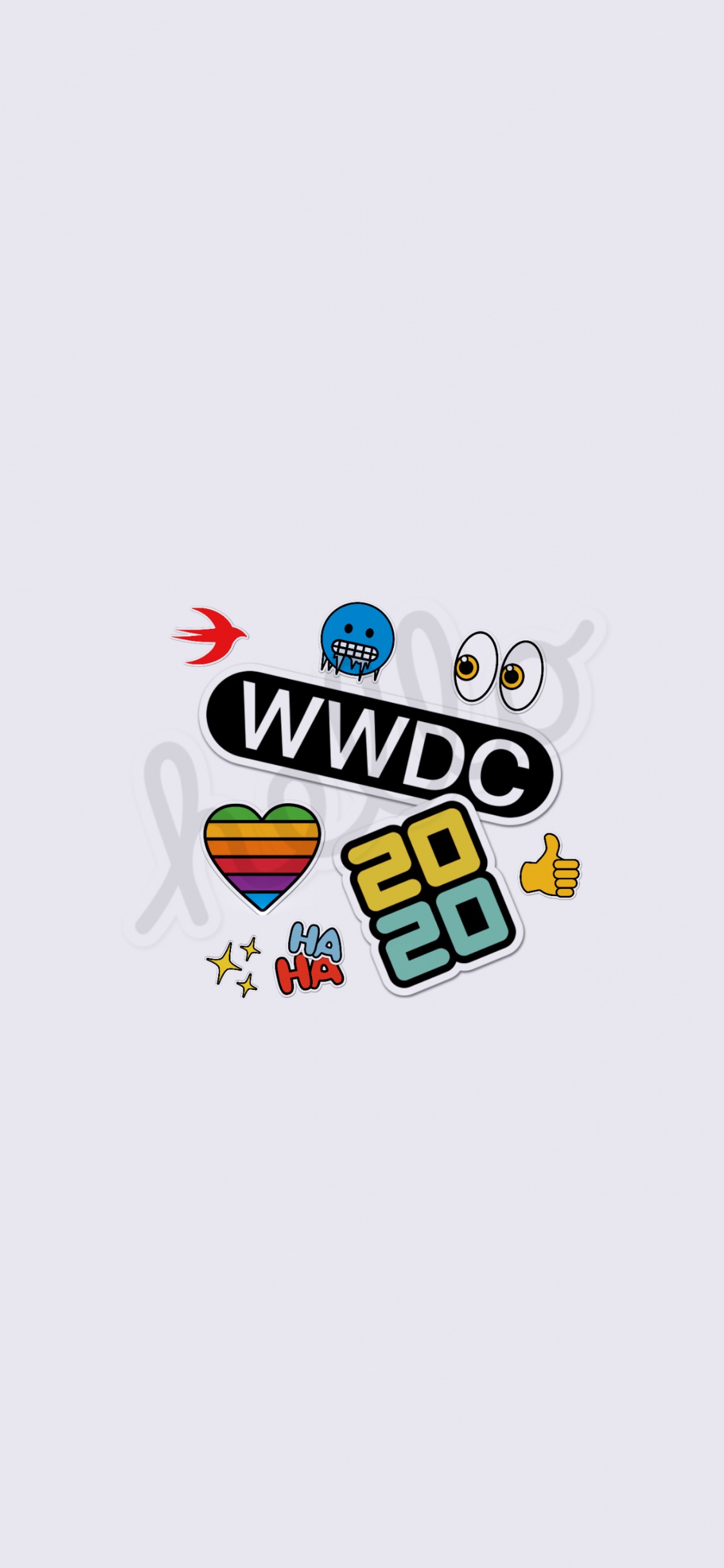 Обои WWDC 2020, айпад, macbook, наклейка, ipad pro в разрешении 1125x2436