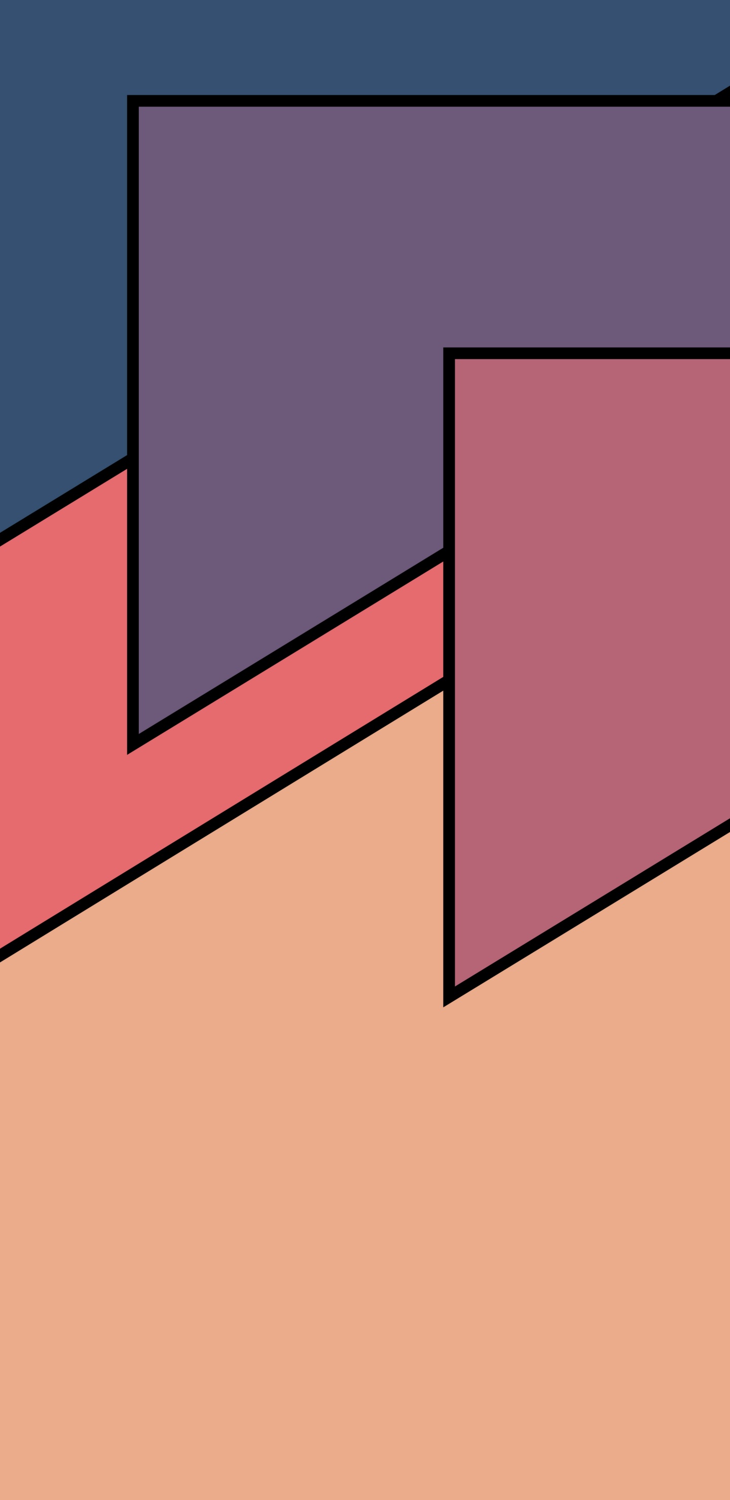 Обои треугольник, прямоугольник, материальное свойство, пурпурный цвет, параллель в разрешении 1440x2960