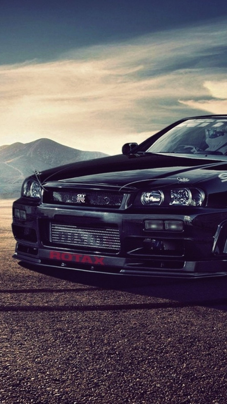 Обои Ниссан, авто, спорткар, обод, колесо в разрешении 750x1334