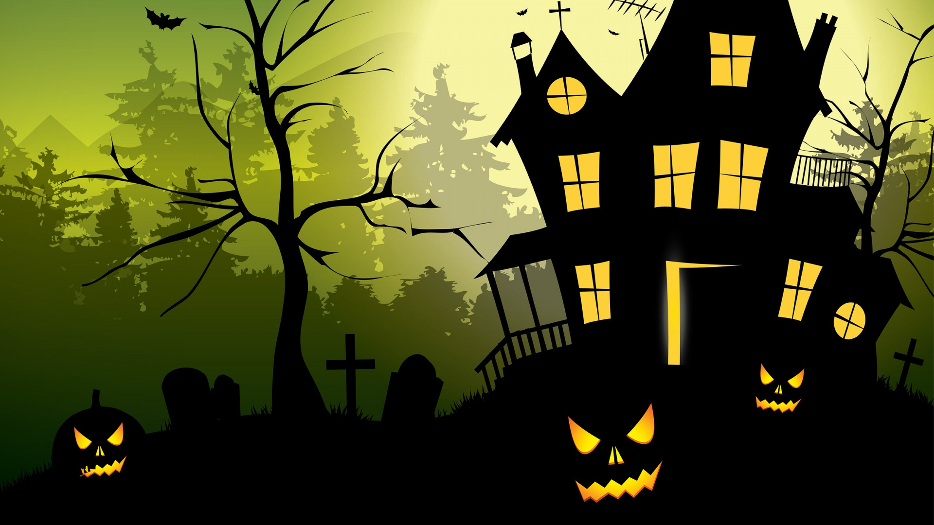 Обои иллюстрация, векторная графика, ветвь, дерево, графический дизайн в разрешении 1920x1080